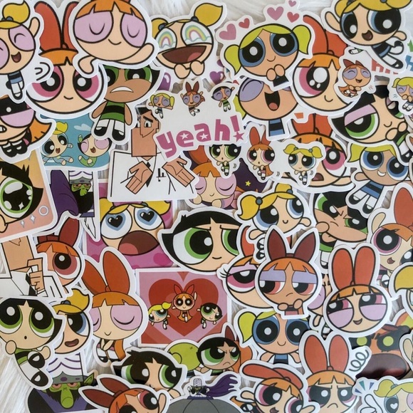 25 random Powderpuff Girl stickers - Picture 1 of 1